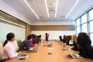 Sales training class