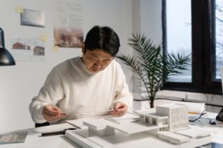 Businessman planning for growth.